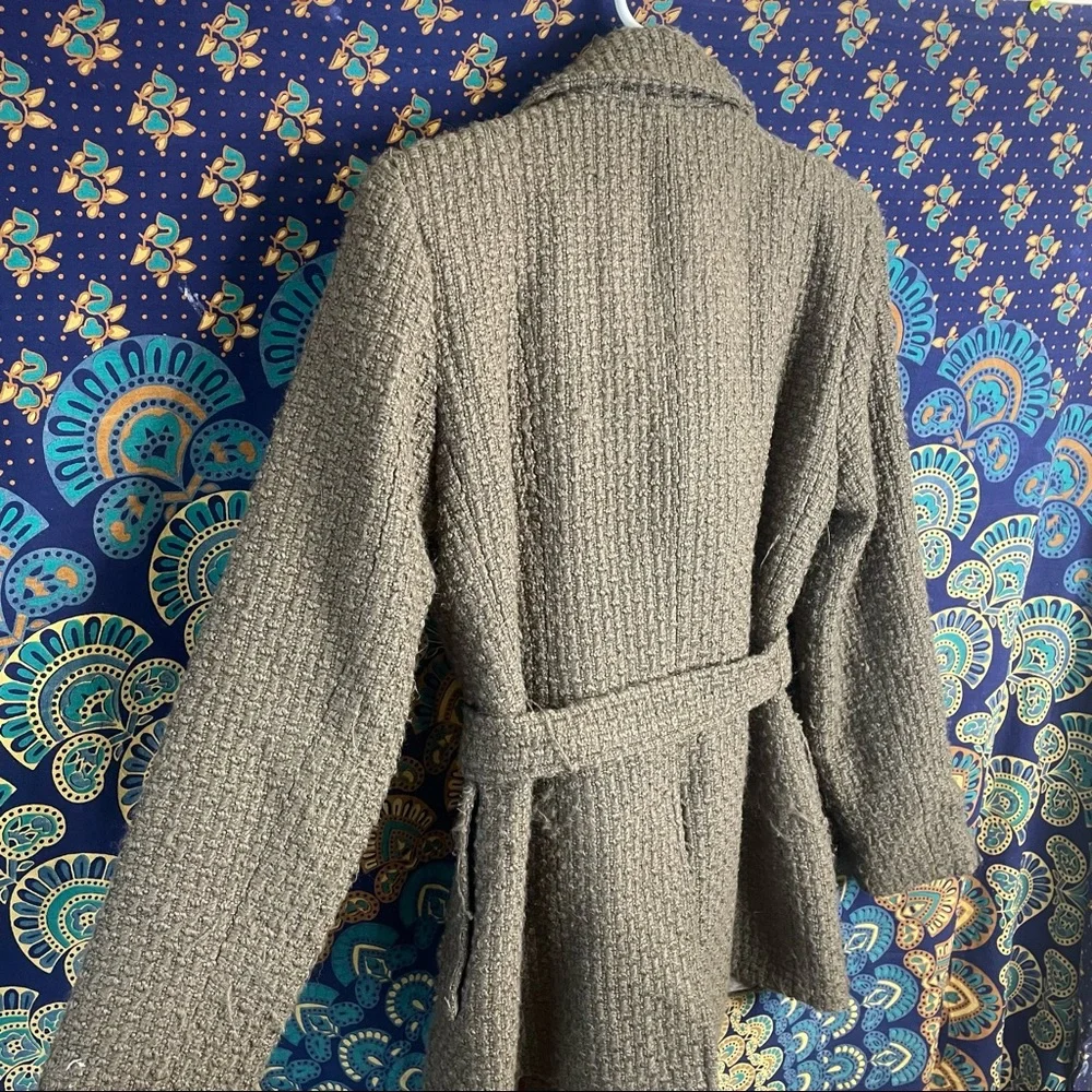 Calvin Klein Wool Blend Trench Coat - Picture 14 of 16